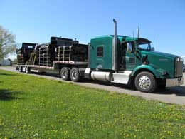 rugby nd freight load on truck.